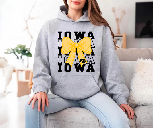 Iowa Coquette Bow Sweatshirt