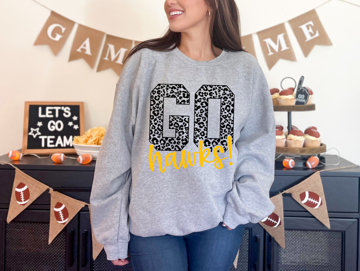 Go Iowa Leopard Sweatshirt