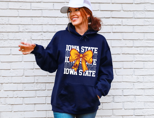 Iowa State Coquette Bow Sweatshirt