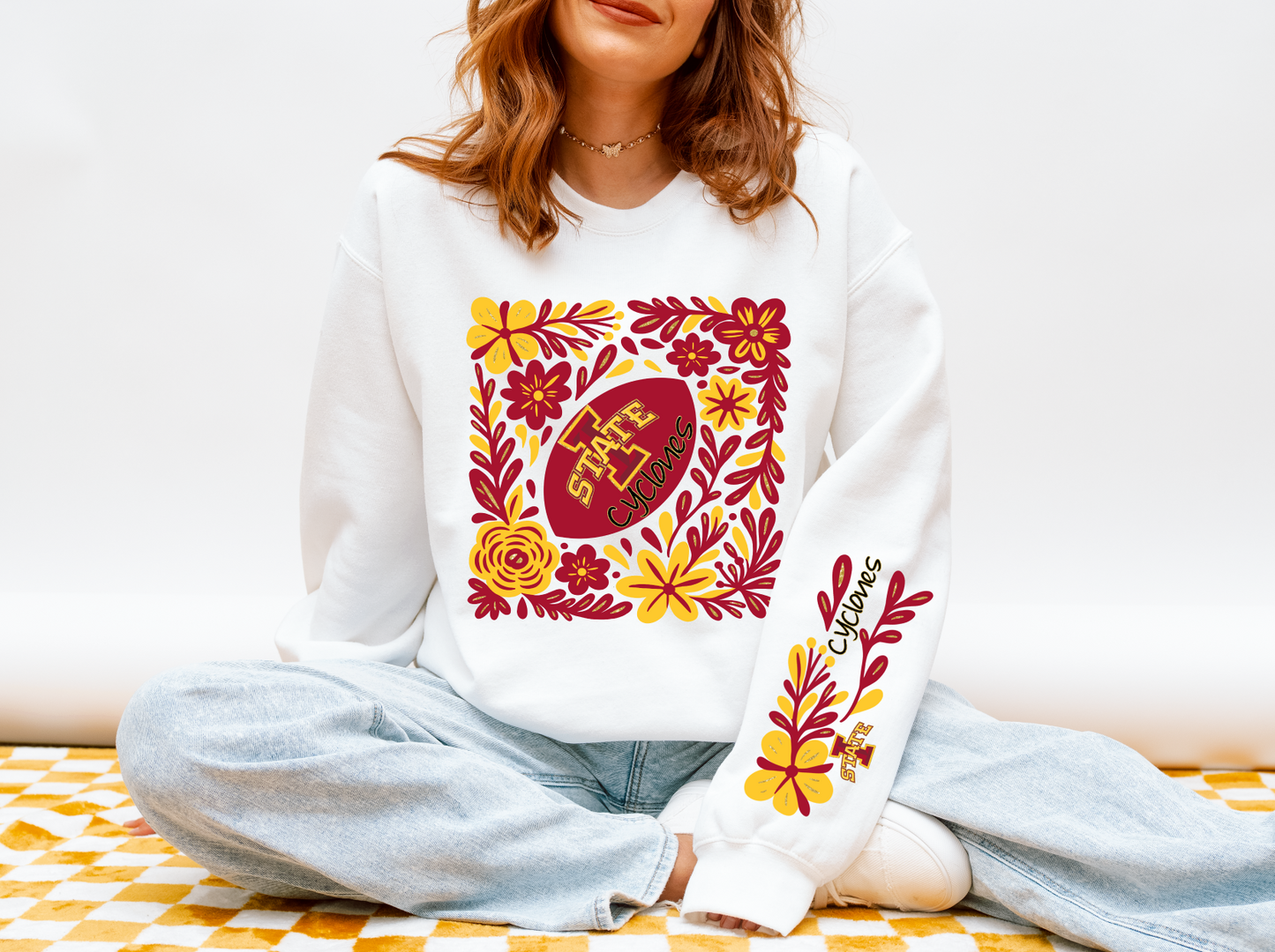 ISU Cyclones Floral Sweatshirt