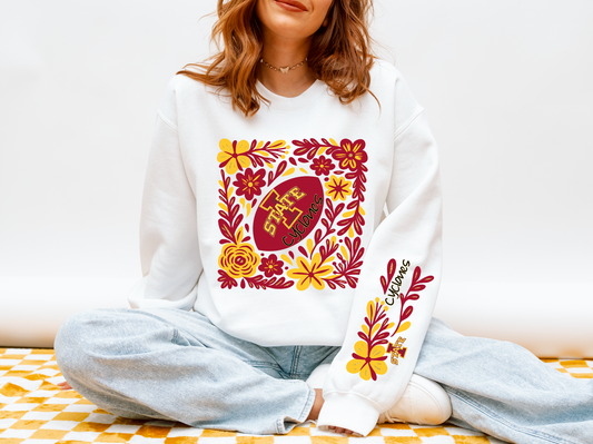 ISU Cyclones Floral Sweatshirt