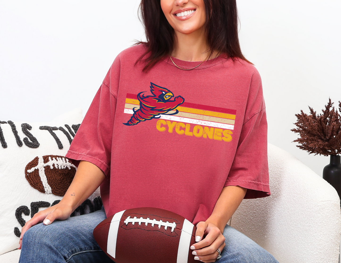 Cyclones Vintage Linear T-shirt