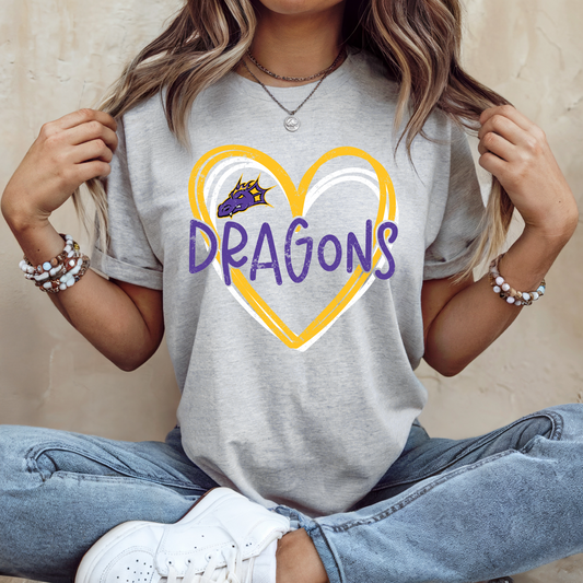 Johnston Dragons Love T-Shirt