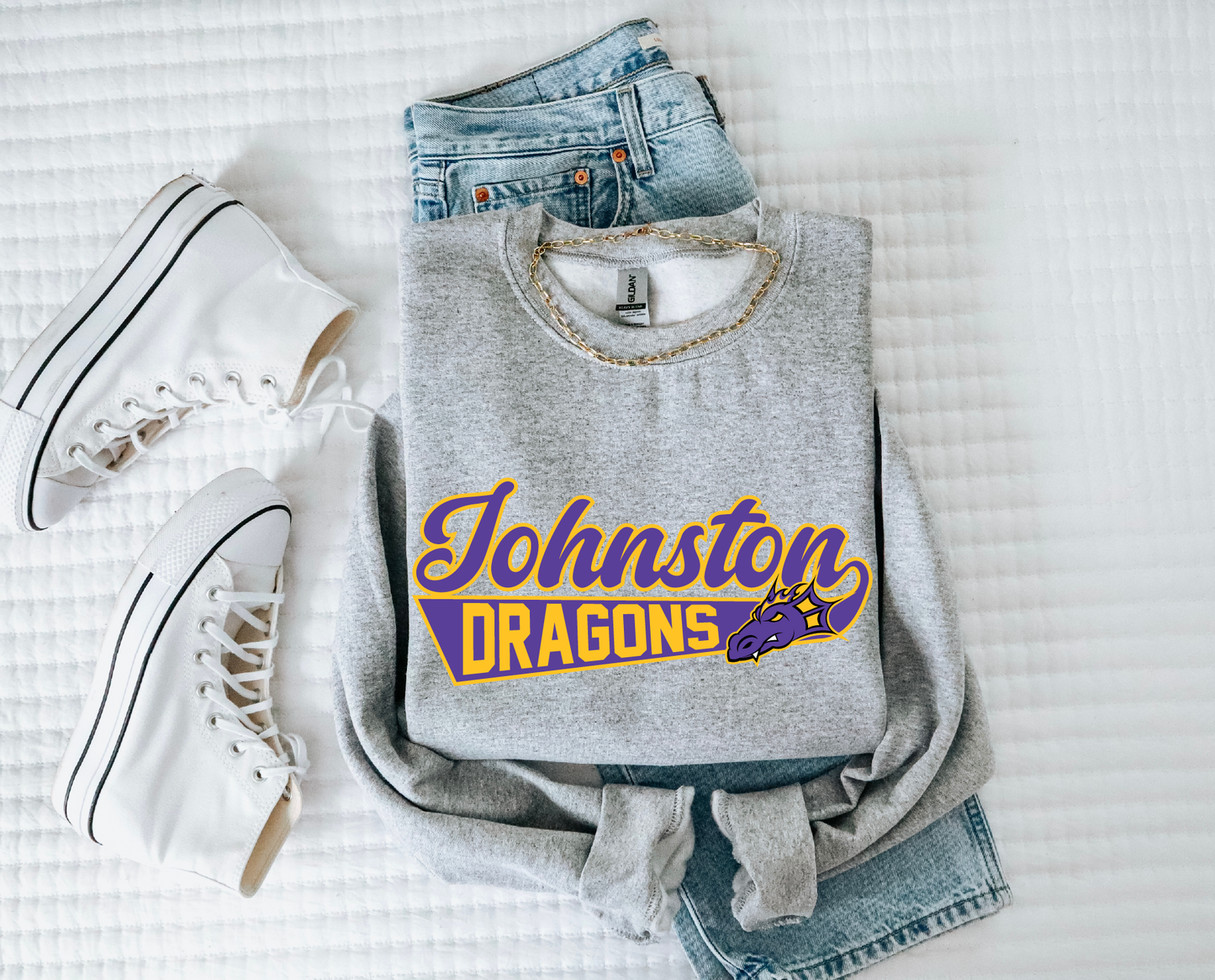 Retro Johnston Dragons Sweatshirt