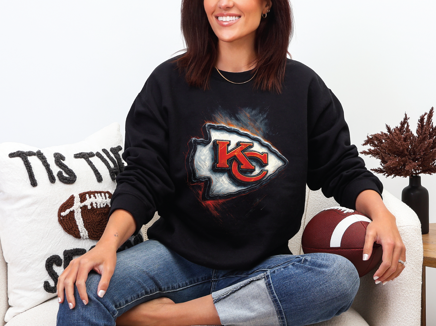 KC Chiefs Halftoned Sweatshirt - Multiple Designs