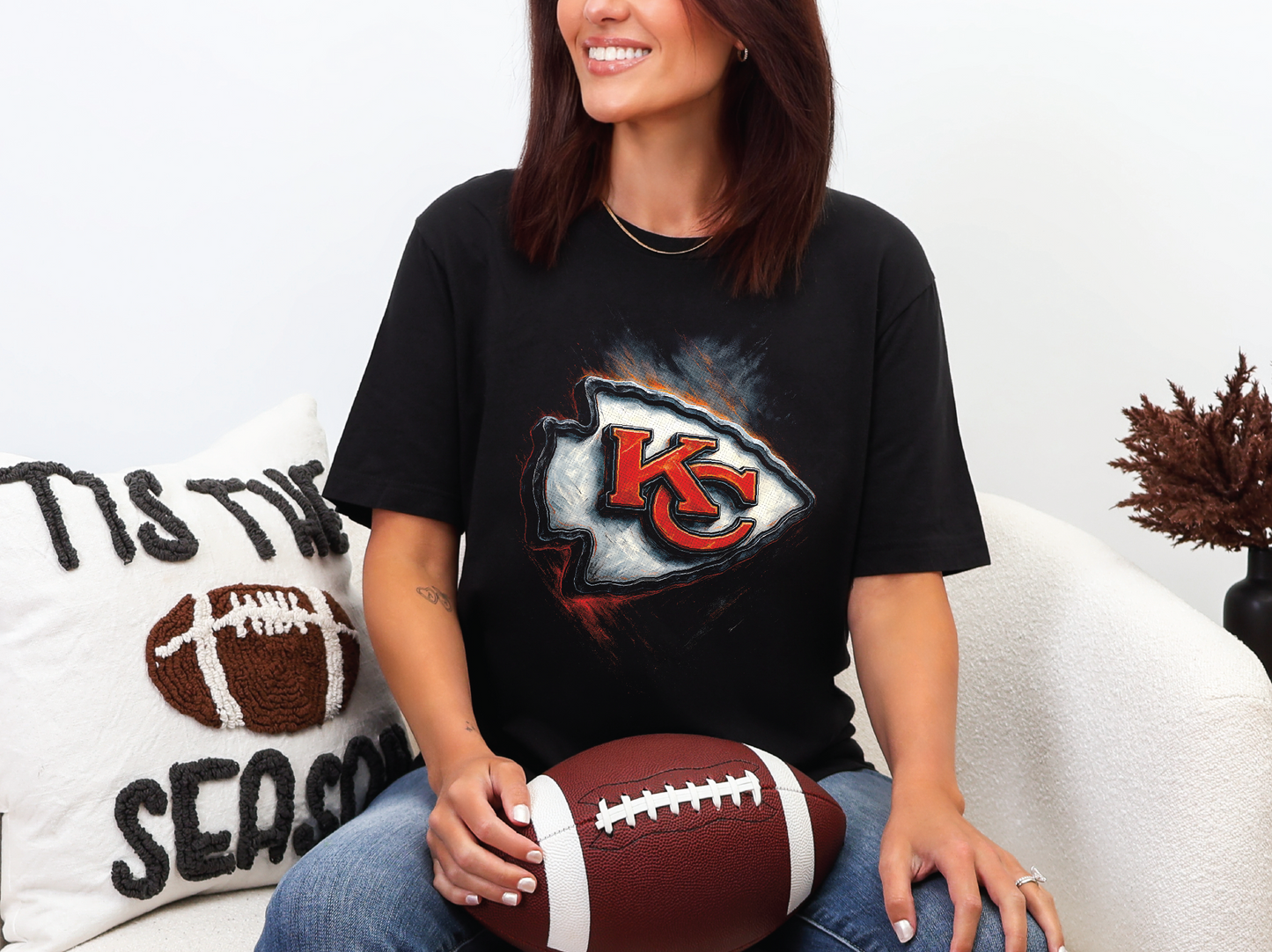 KC Chiefs Halftoned T-shirt - Multiple Designs