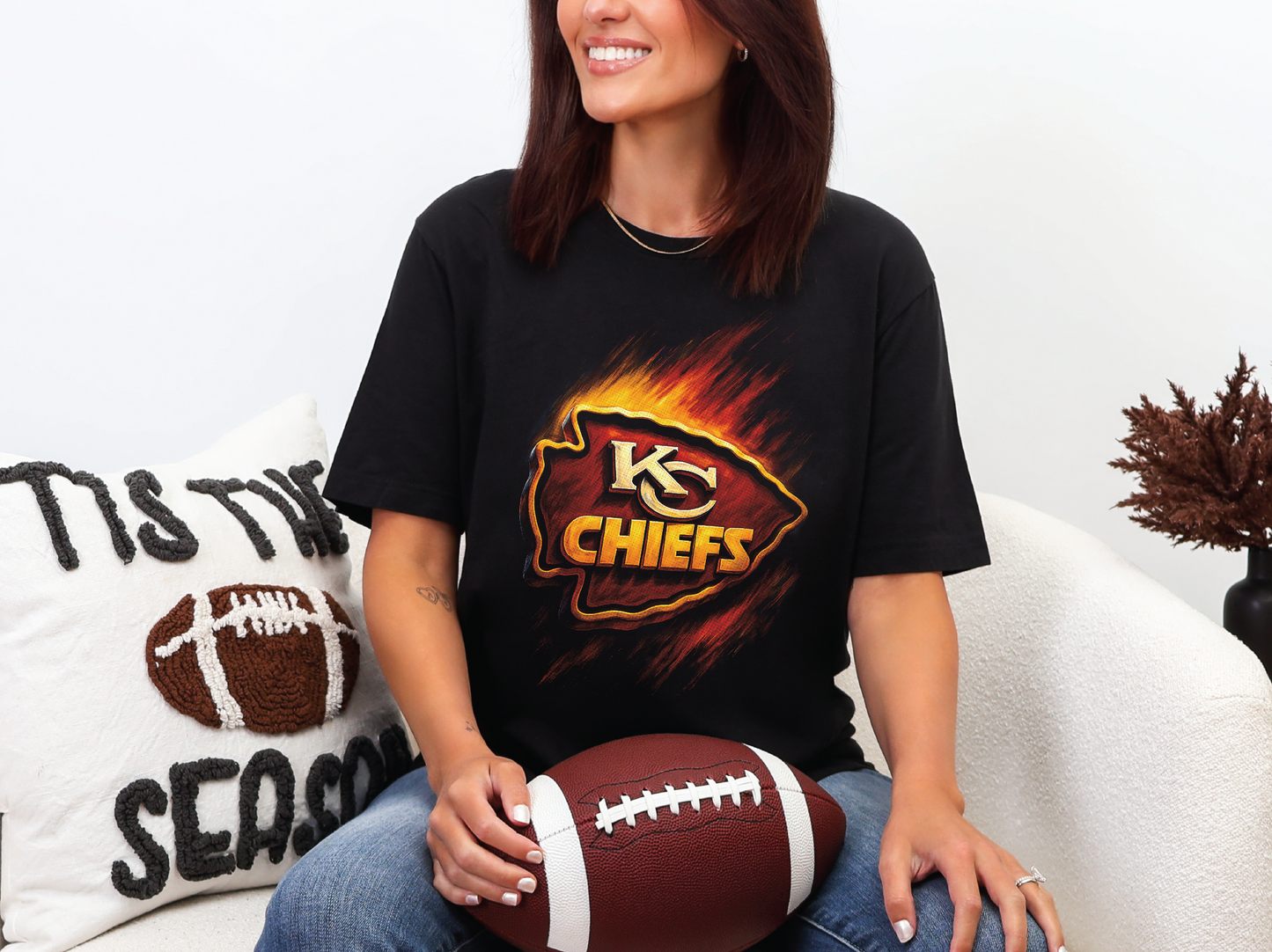 KC Chiefs Halftoned T-shirt - Multiple Designs