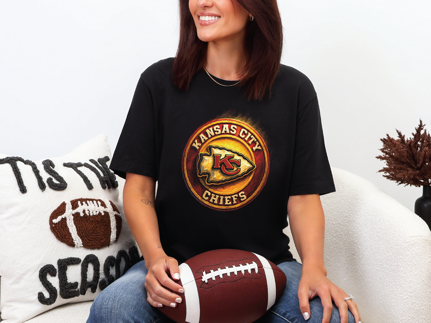 KC Chiefs Halftoned T-shirt - Multiple Designs