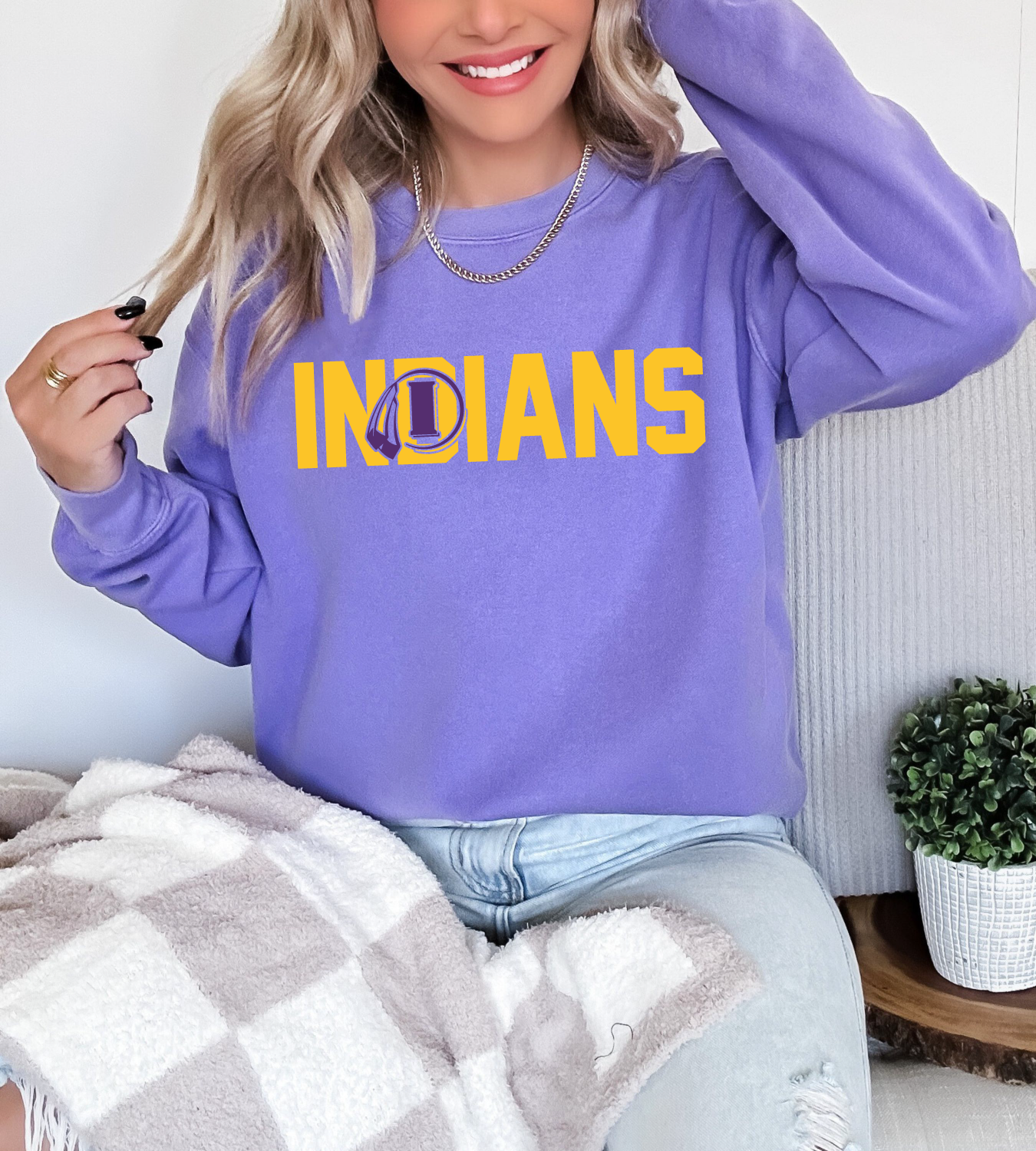 Indians Knockout Premium Sweatshirt