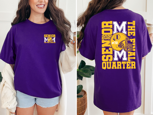Indians Senior Mom Final Quarter FB T-shirt