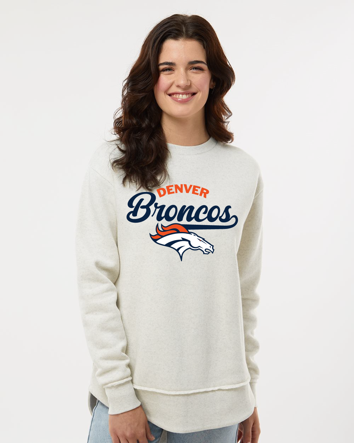 Vintage Broncos Tunic Sweatshirt