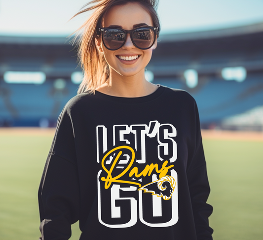 Let's Go Rams Stack Sweatshirt