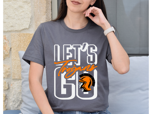 Let's Go Trojans Stack T-shirt