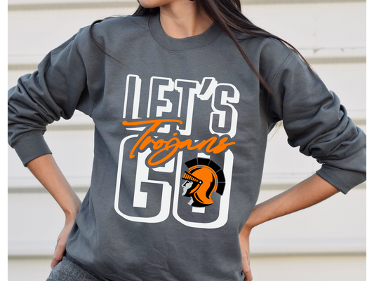Let's Go Trojans Stack Sweatshirt