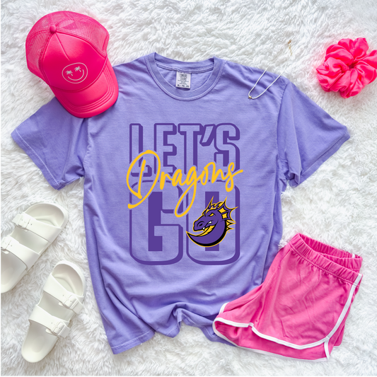 Let's Go Dragons Stack T-Shirt