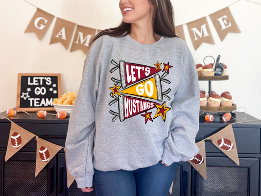 Let's Go Mustangs Sweatshirt