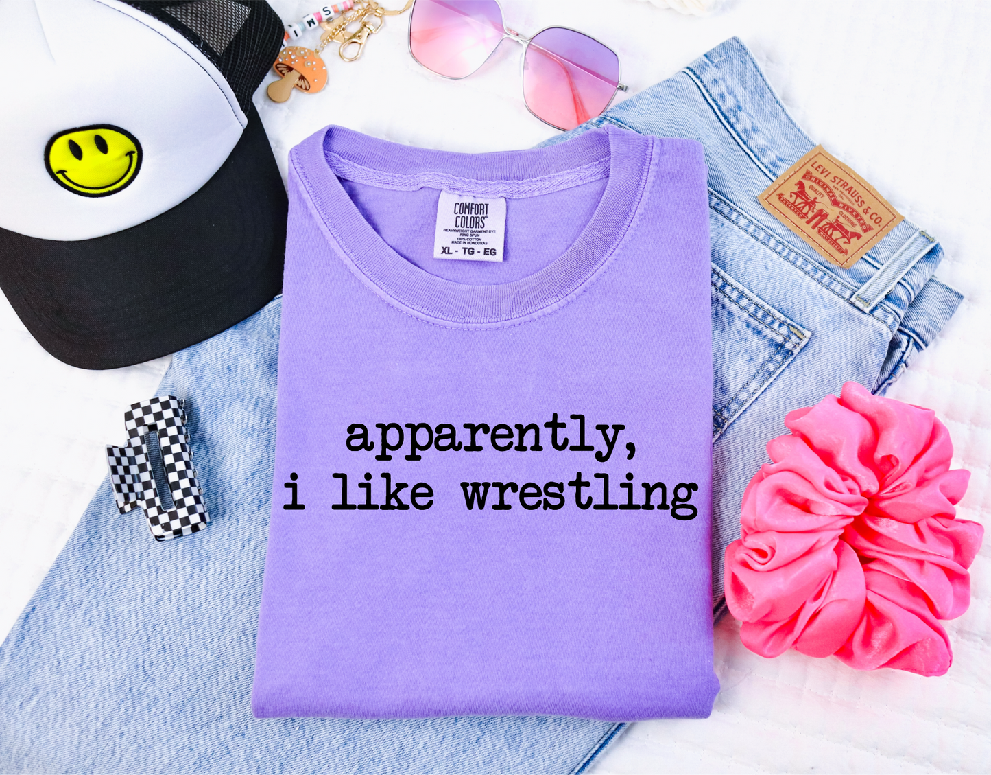 Apparently, I Like Wrestling T-shirt
