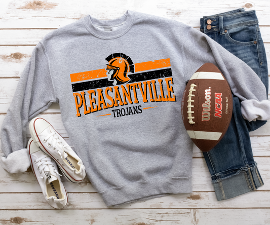 Pleasantville Trojans Linear Sweatshirt