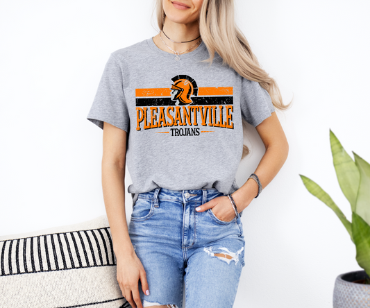 Pleasantville Trojans Linear T-Shirt