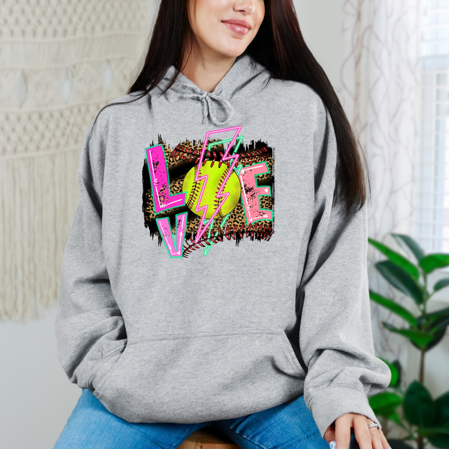 Love Softball Sweatshirt