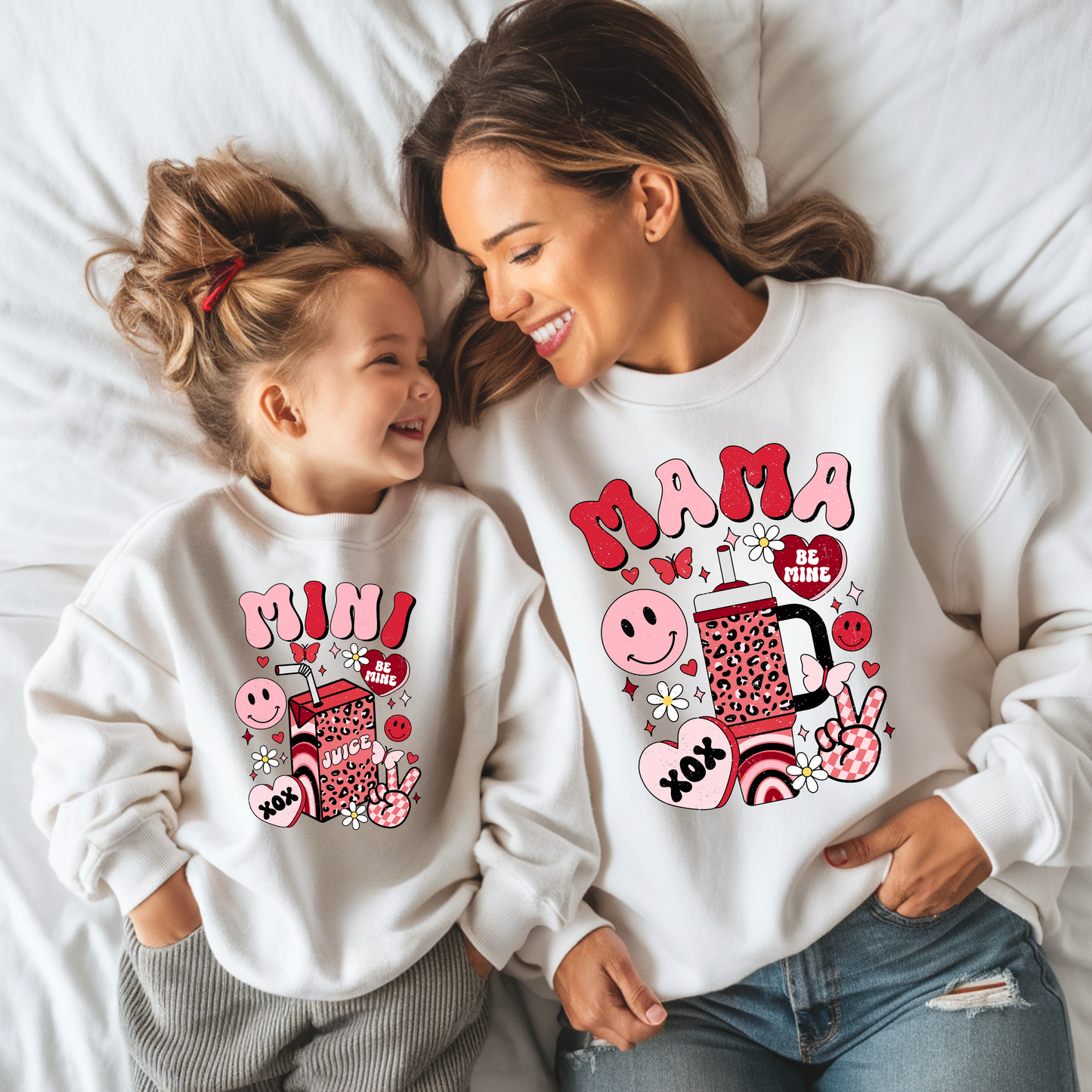 Boujee Mama and Mini Valentine's Sweatshirt