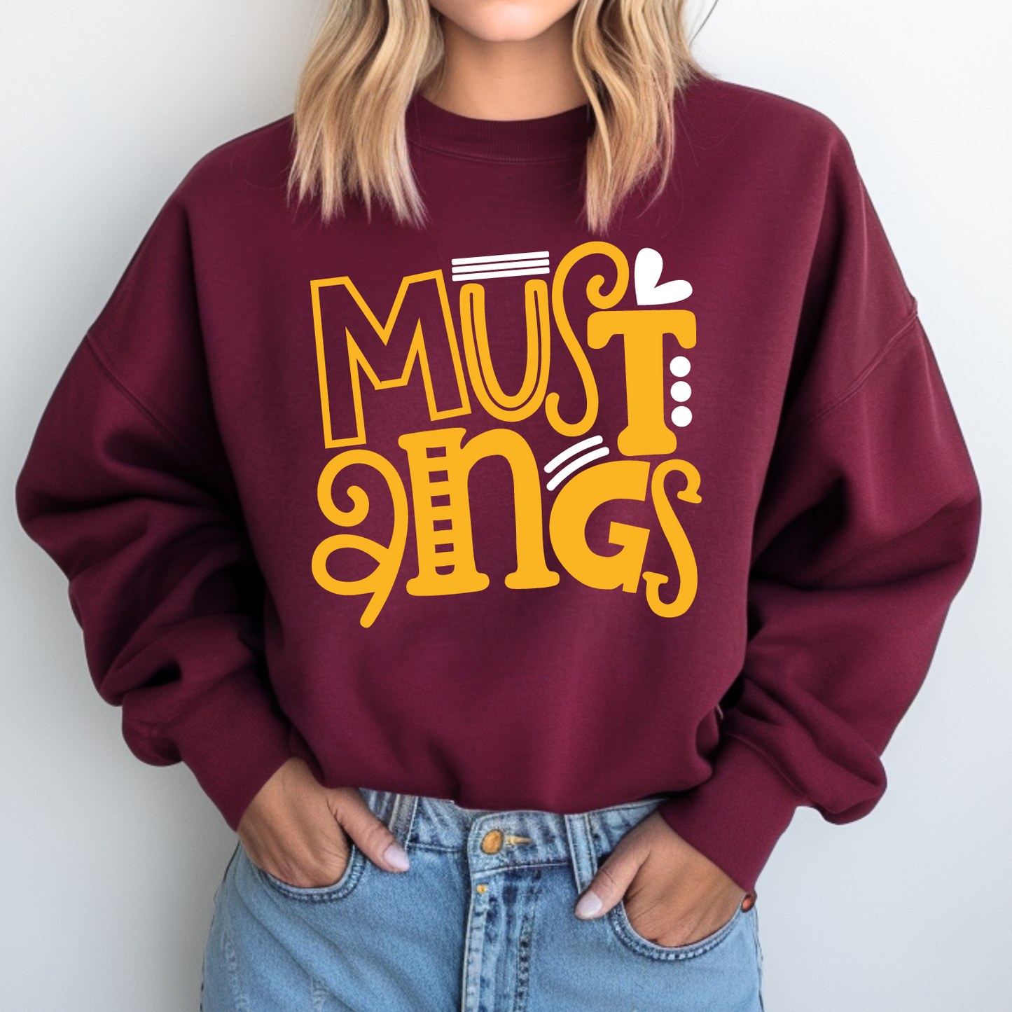 Mustangs Doodle Stack Sweatshirt