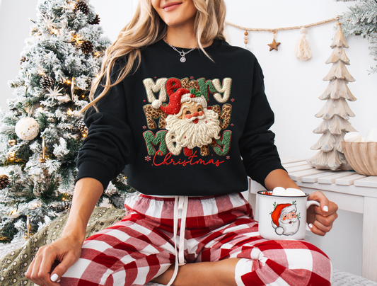 Faux Yarn Vintage Christmas Sweatshirt