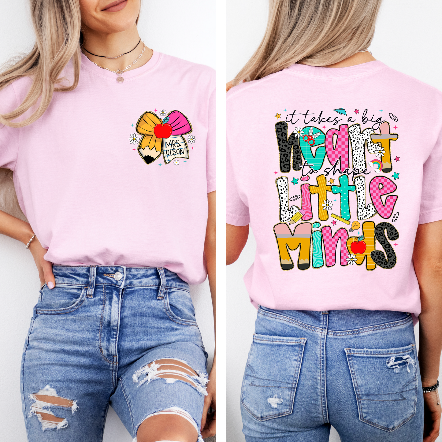 Big Heart to Shape Little Minds Customized T-shirt