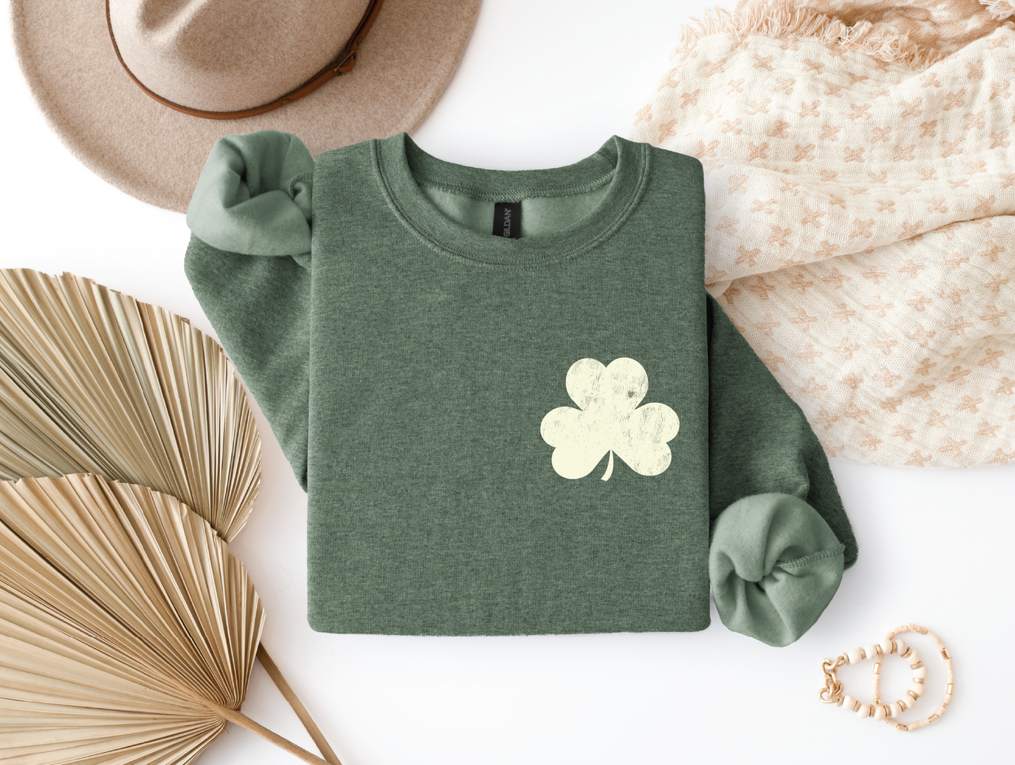 Mini Distressed Shamrock Sweatshirt