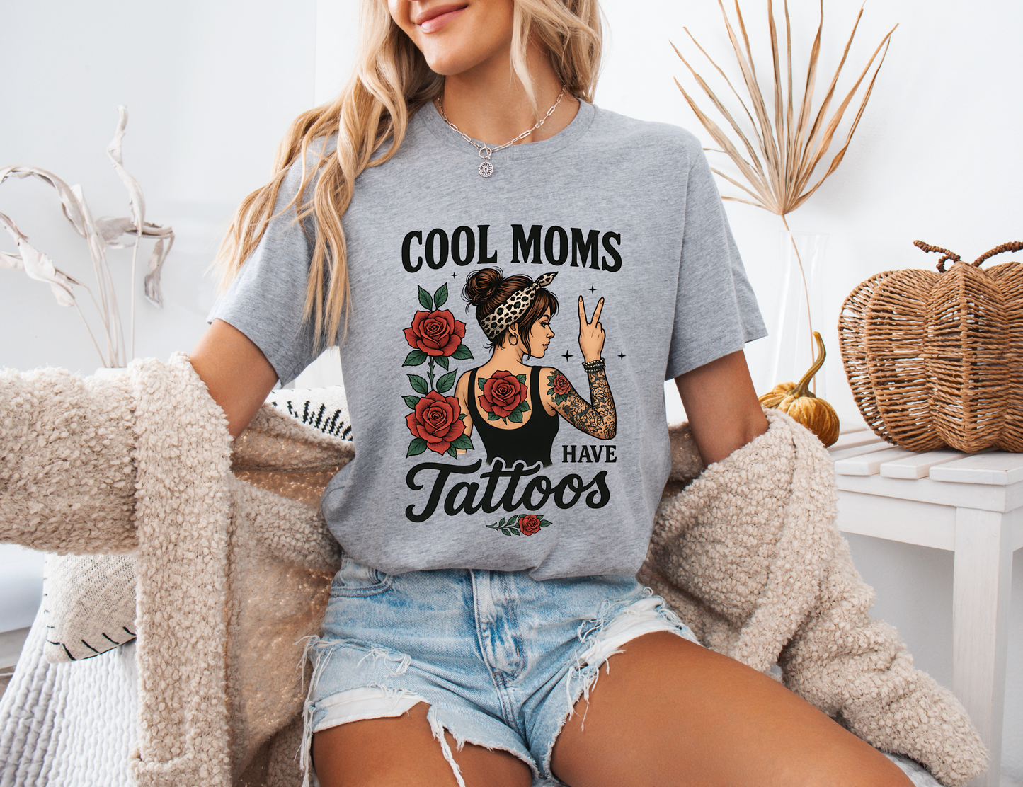 Cool Moms Have Tattoos T-shirt