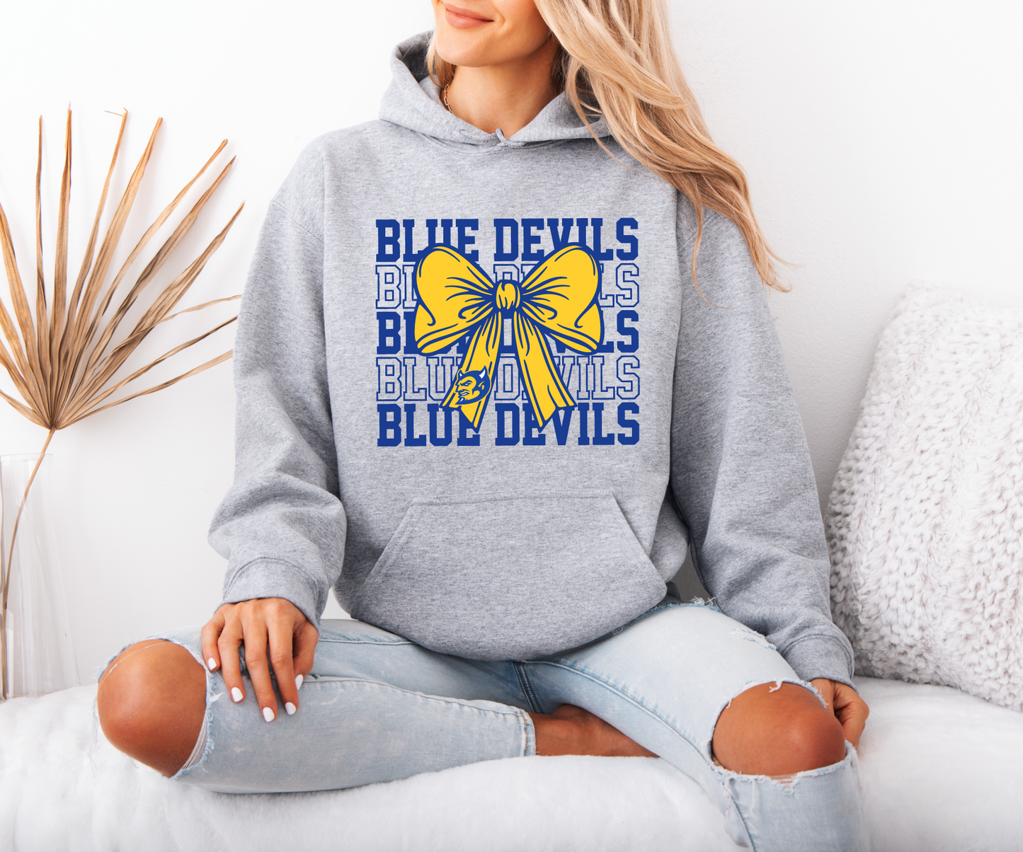 Blue Devils Coquette Bow Sweatshirt