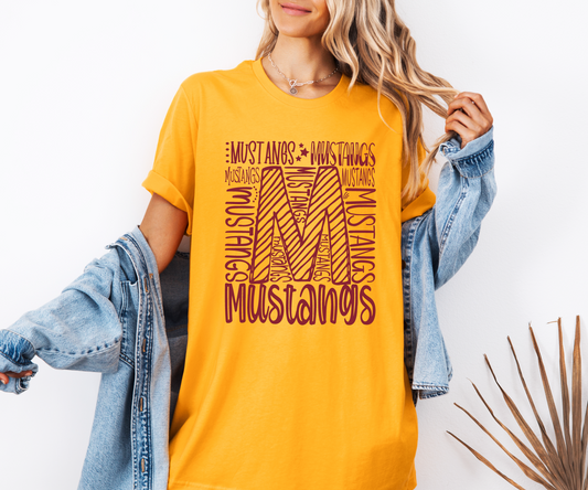 Mustangs Doodling T-shirt