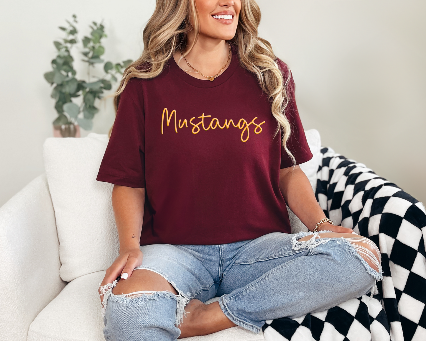Mustangs 3D Puff T-shirt
