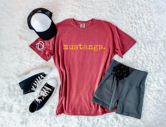 Mustangs Typography T-shirt