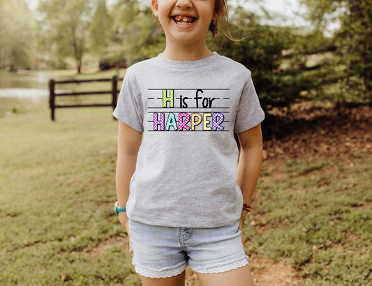 Personalized School Name T-shirt