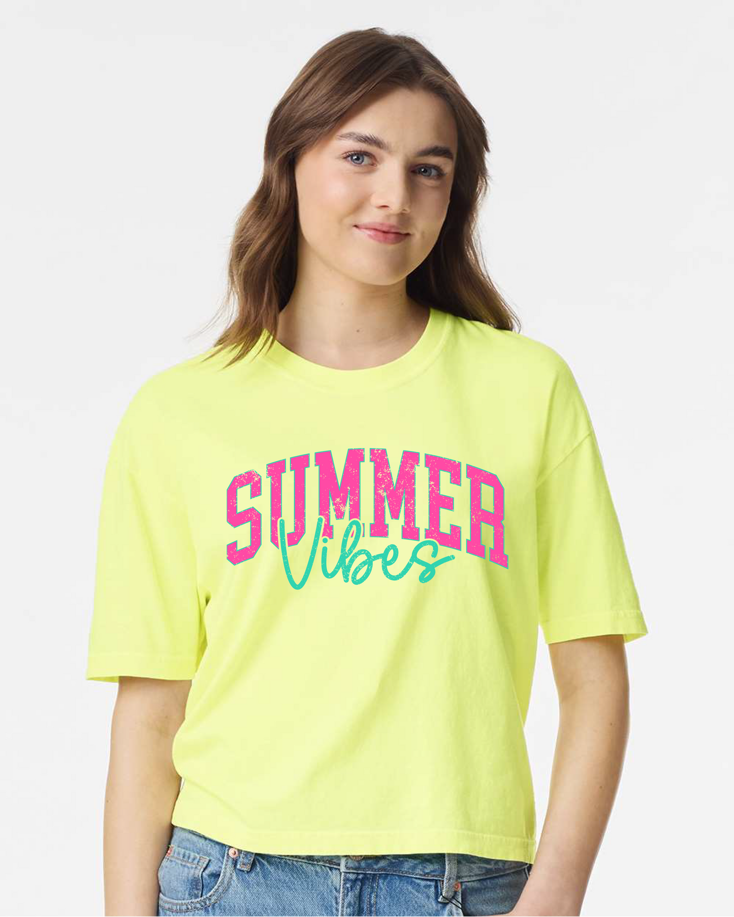 Summer Vibes Neon T-shirt - Crop or Full