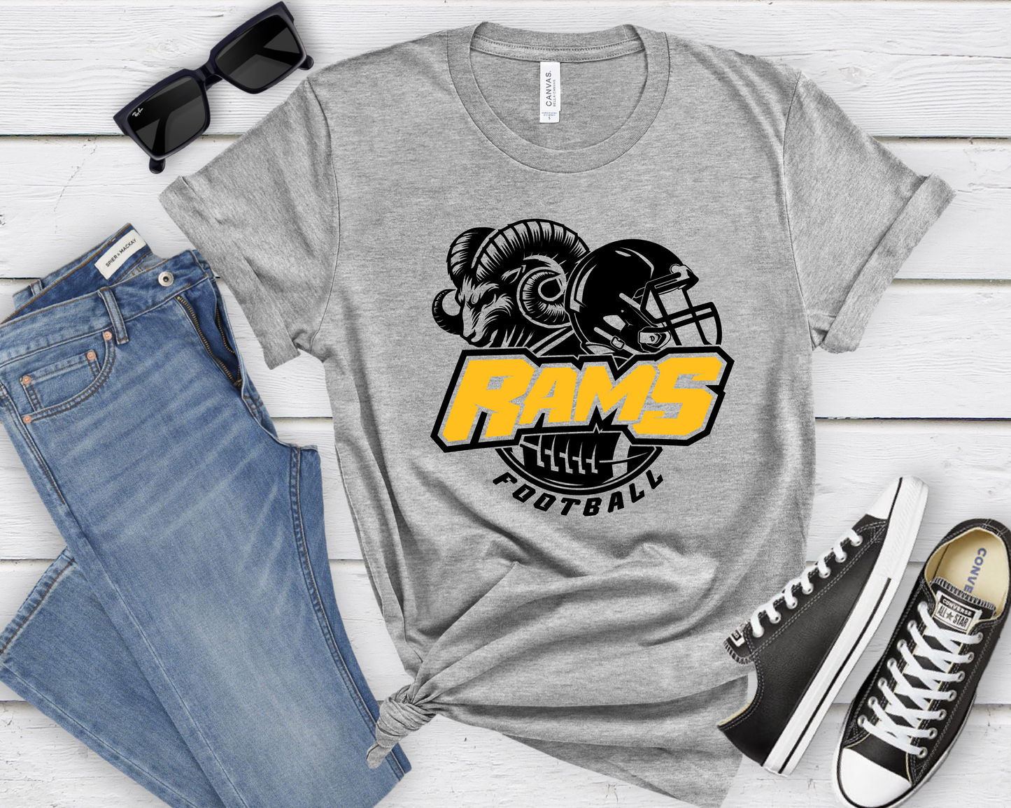 Football Rams T-shirt