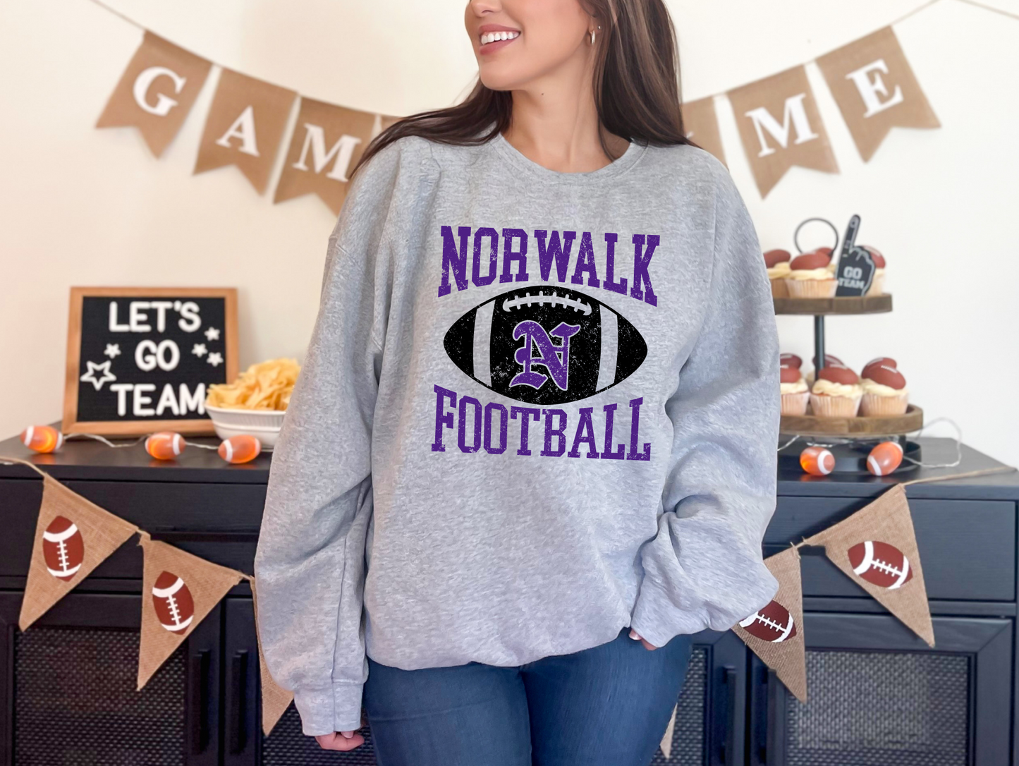 Norwalk Vintage Football Sweatshirt
