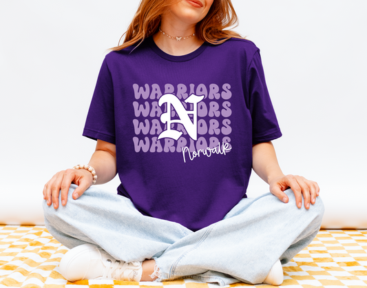 Retro Groovin' Warriors T-shirt