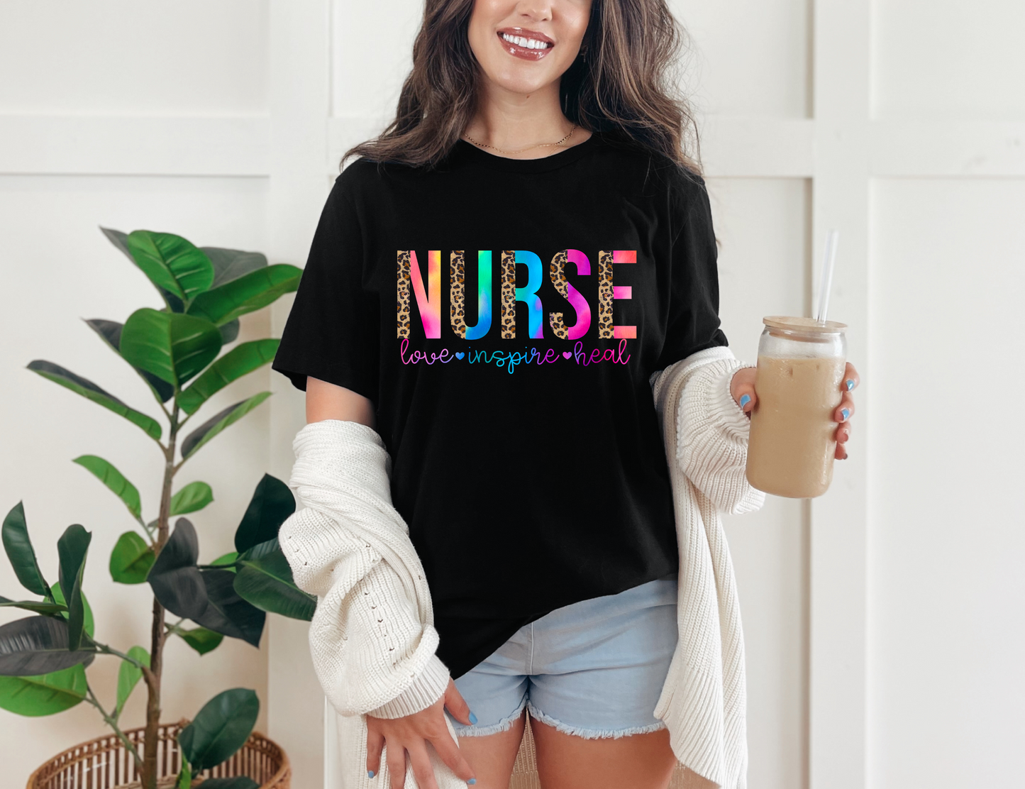 Nurse Leopard T-shirt