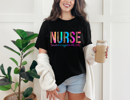 Nurse Leopard T-shirt