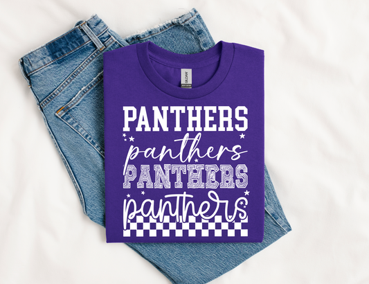 Panthers Script Stack T-shirt