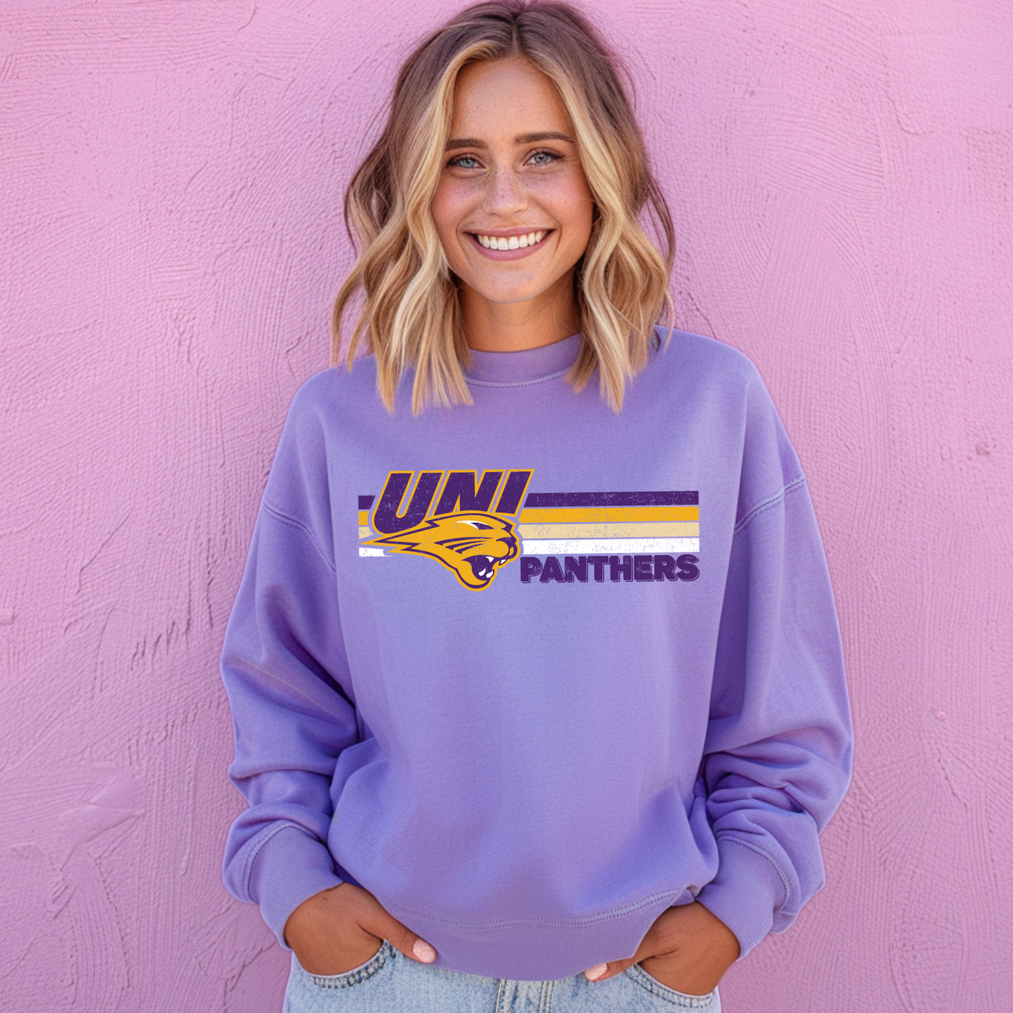 Panthers Vintage Linear Premium Sweatshirt