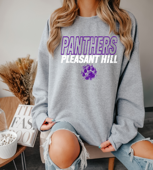 Pleasant Hill Panthers Outline Sweatshirt