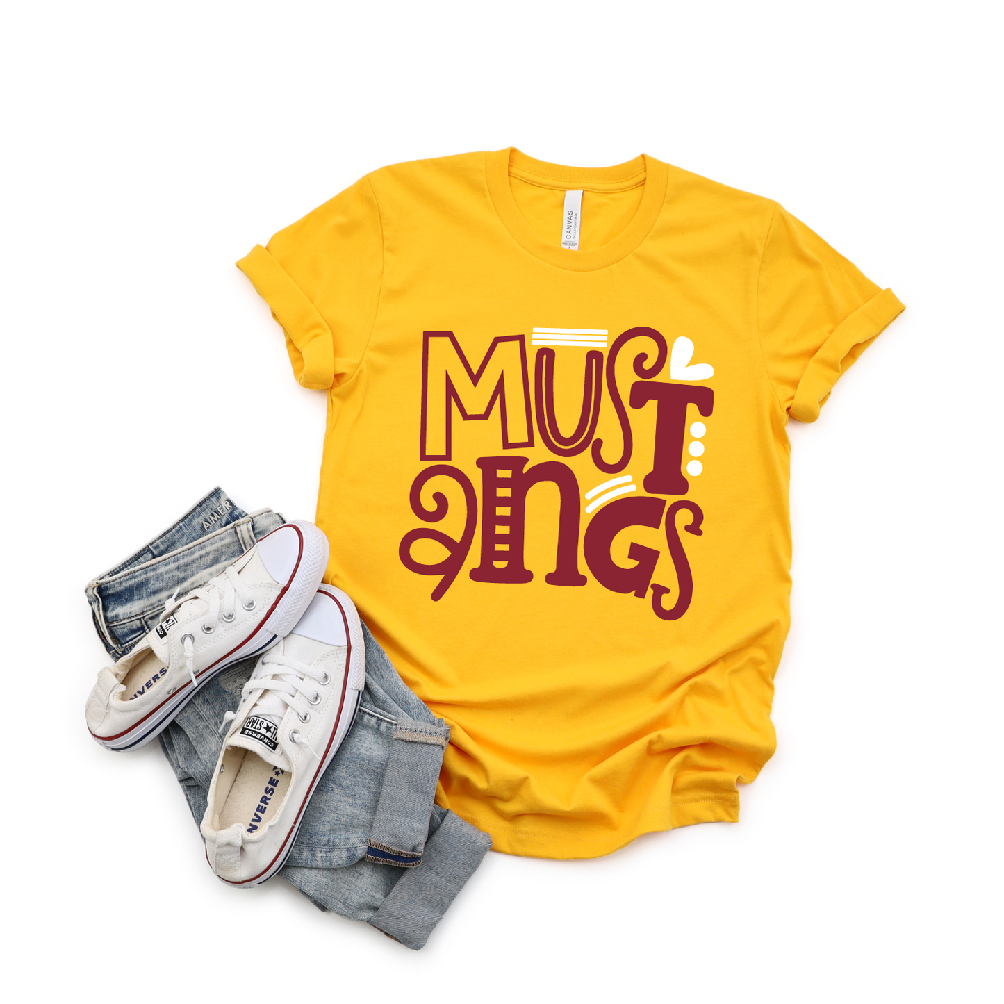 Mustangs Doodle Stack T-shirt