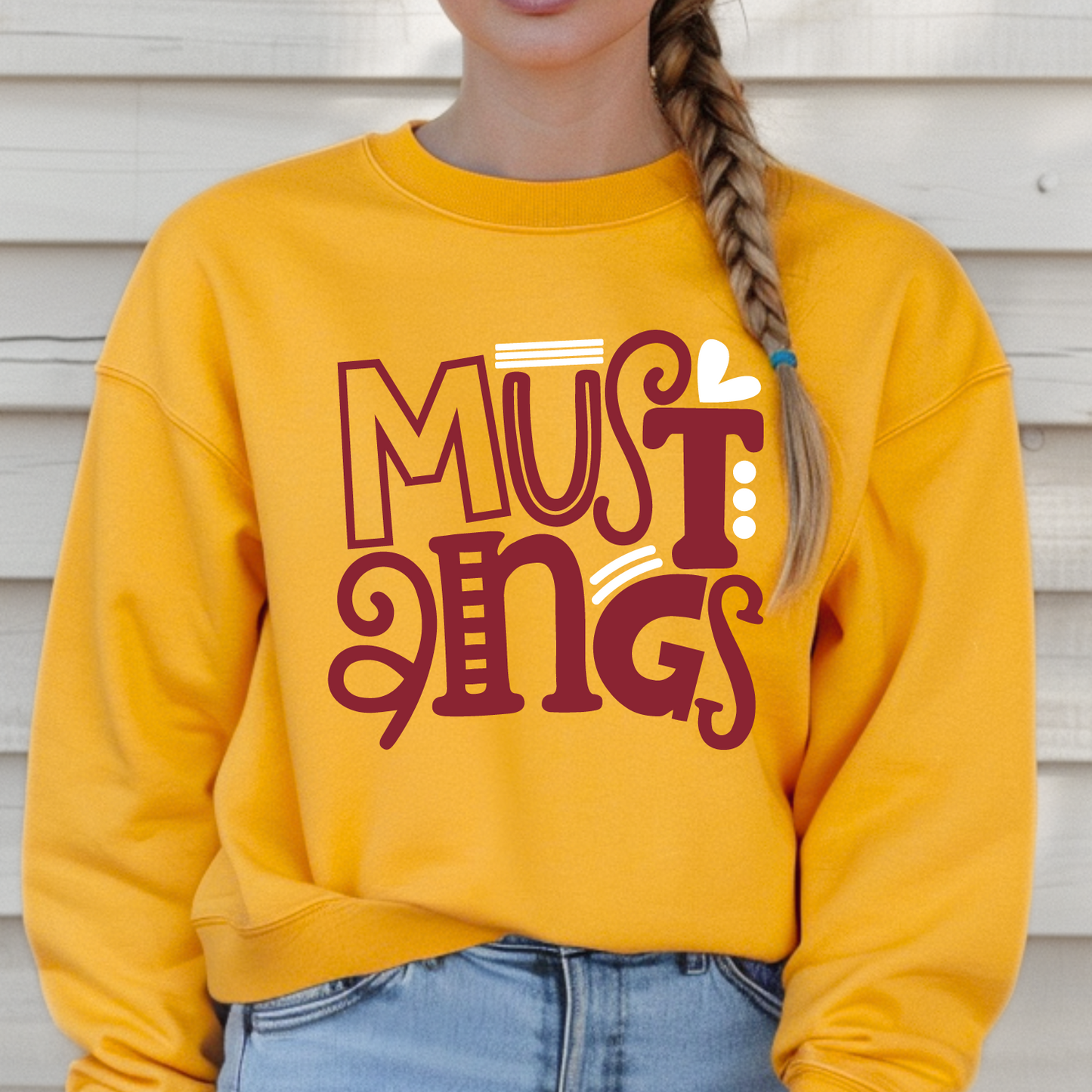 Mustangs Doodle Stack Sweatshirt
