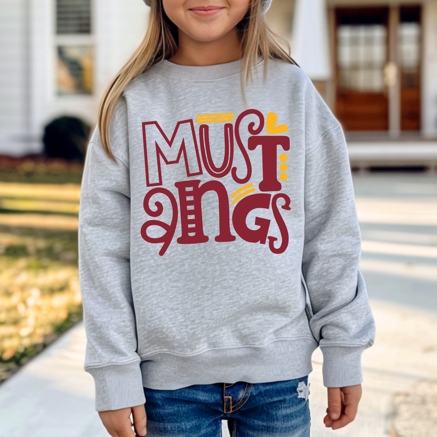 Mustangs Doodle Stack Sweatshirt