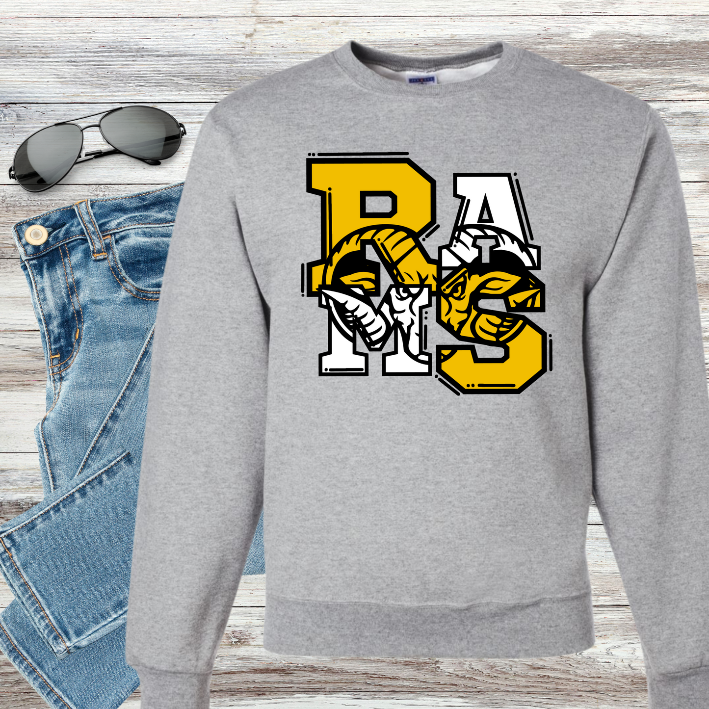 Peeking Ram Stack Sweatshirt