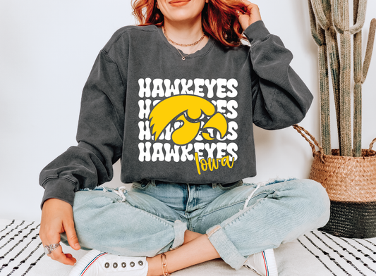 Iowa Hawkeyes Groovy Sweatshirt