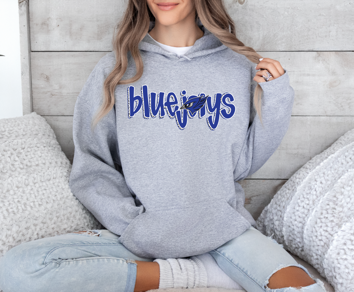 Perry Bluejays Dalmatian Dot Sweatshirt